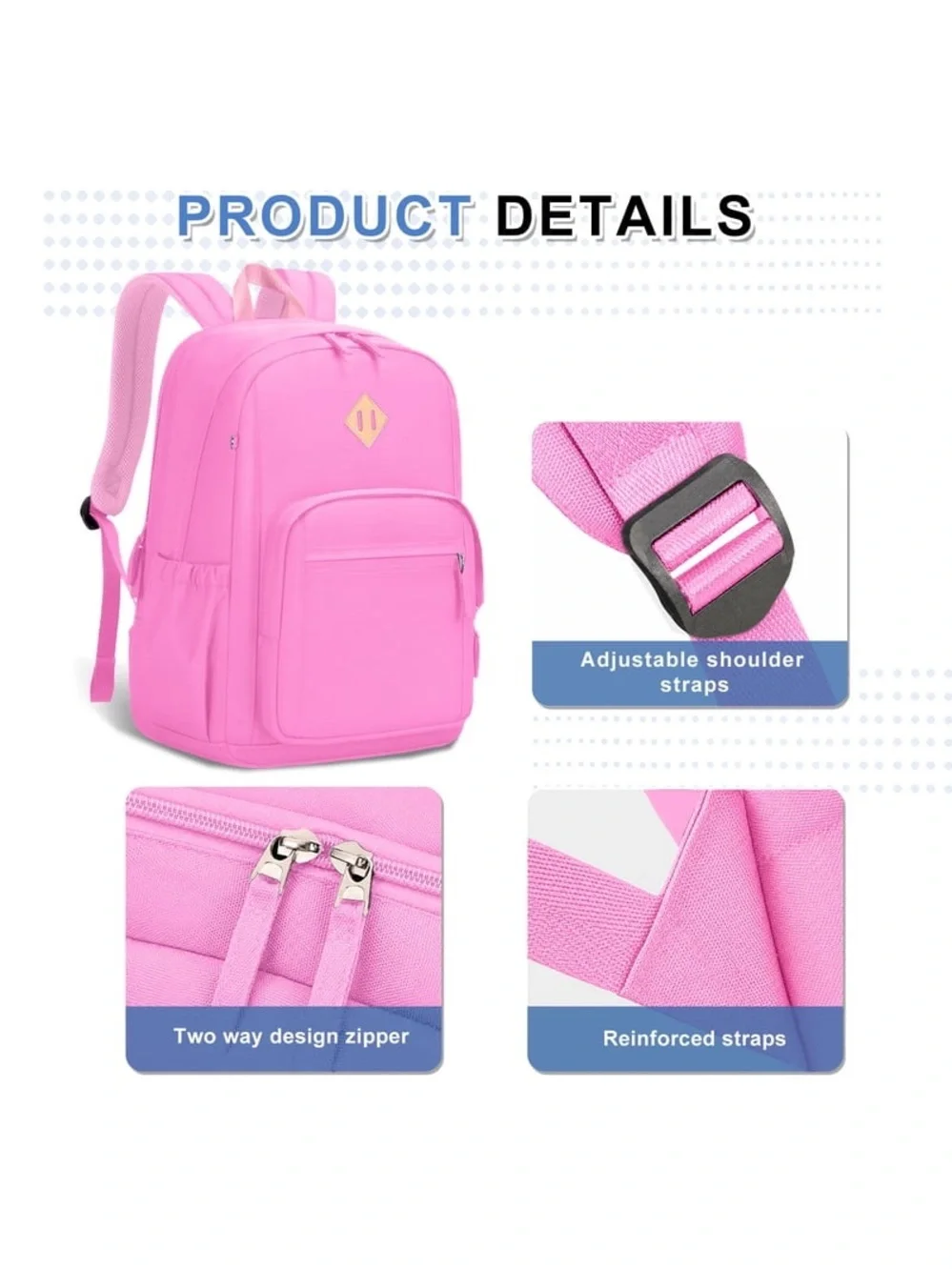 17-Inch Multi-Pocket School, Work, and Gym Backpack WQ4